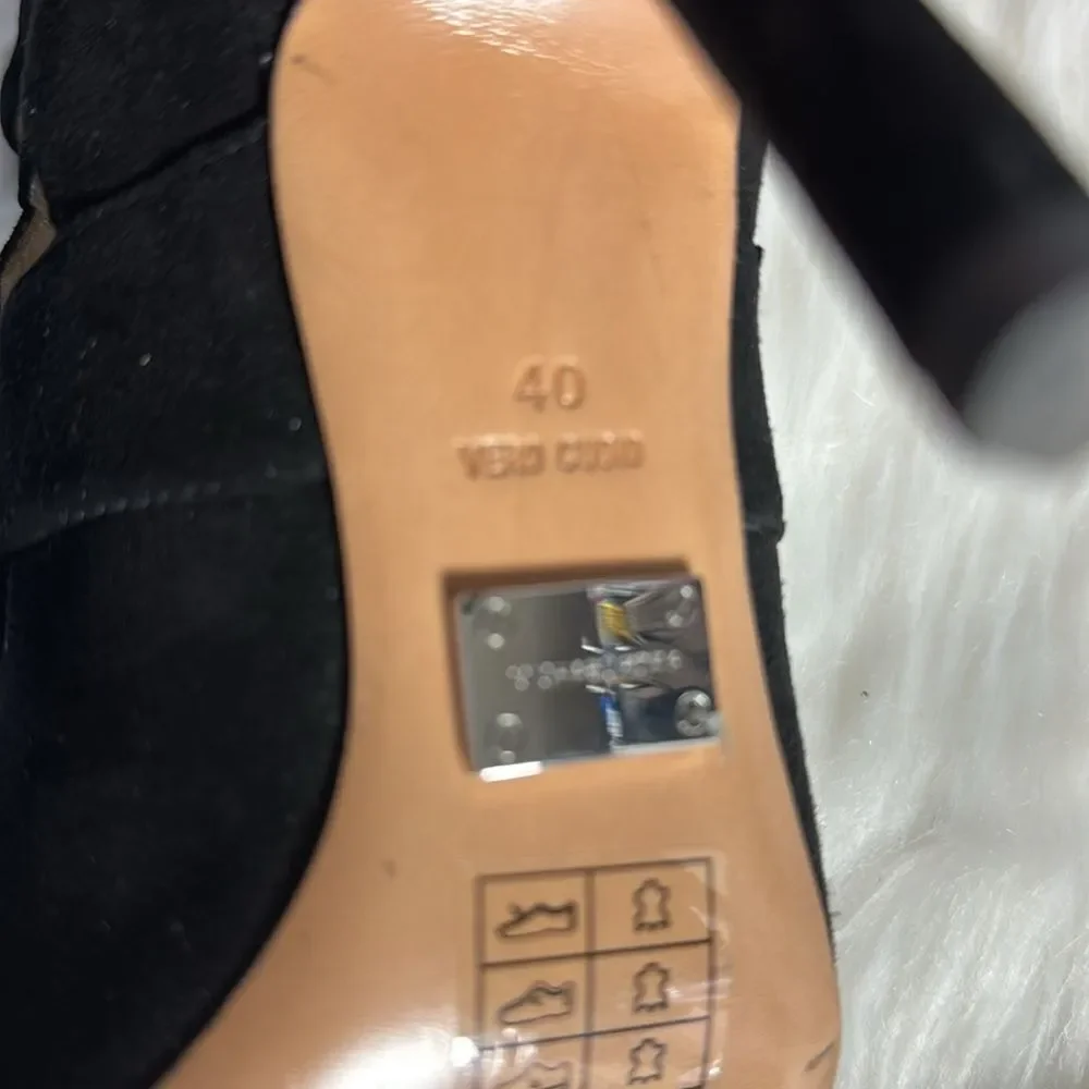 Michael Kors Casey Suede Back‎ Zip Cage Heels Sz 40/US 10